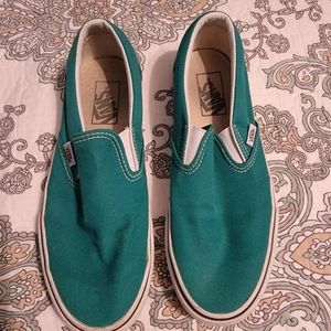 Ultramarine Green Slip On Van’s